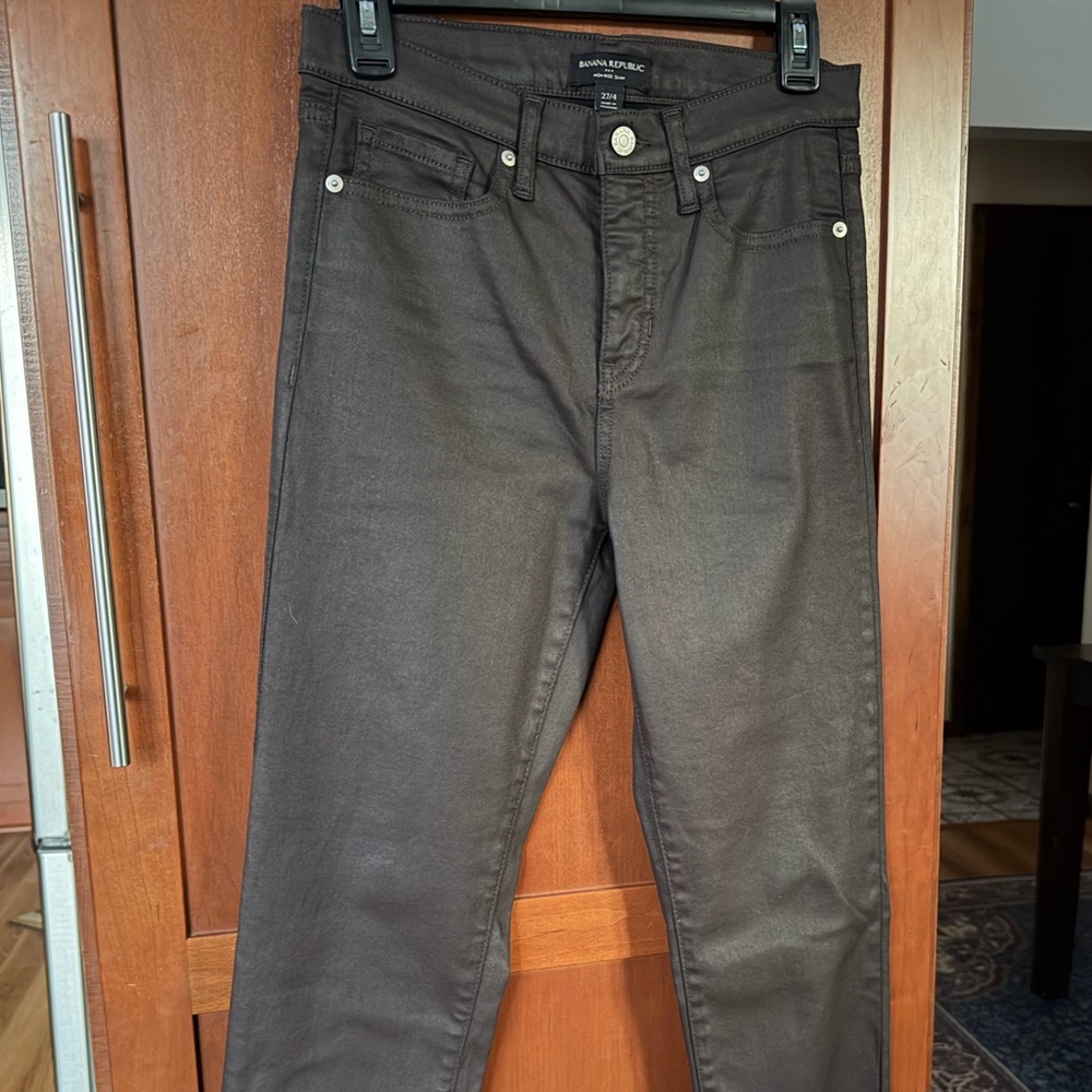 Banana Republic Factory Slim Coated Jeans